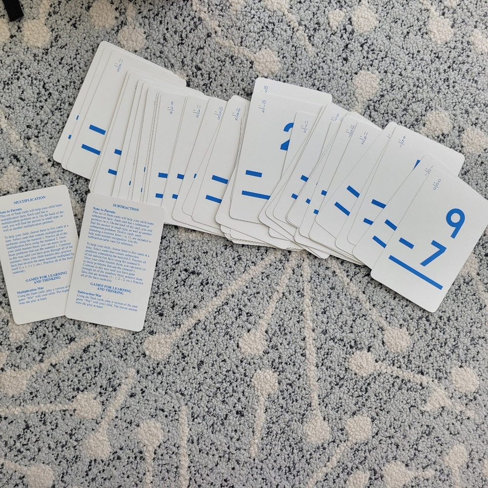 Math Flash Card Set & Subtraction Cards - Picture 10 of 12